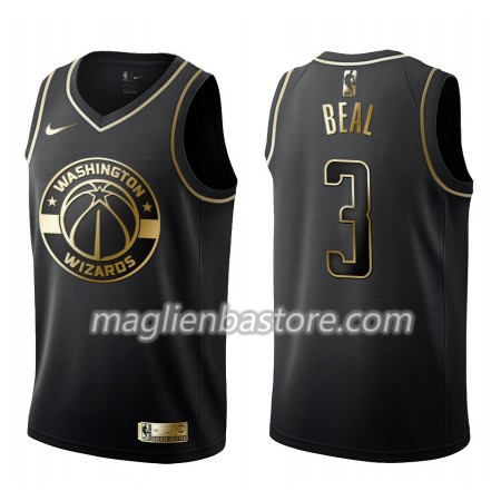 Maglia NBA Washington Wizards Bradley Beal 3 Nike Nero Golden Edition Swingman - Uomo